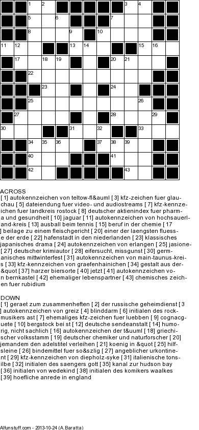 free printable german crossword puzzles
