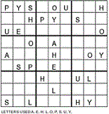 wordoku puzzles,logic puzzles with grids