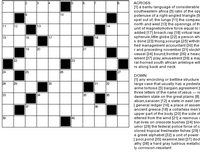 Crossword puzzles