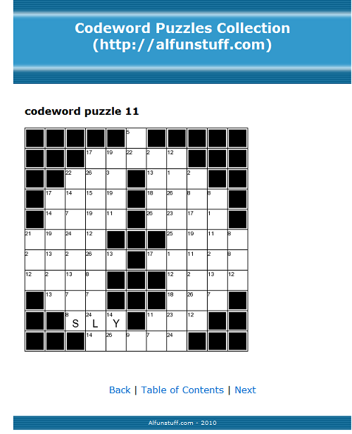 Codeword Puzzles